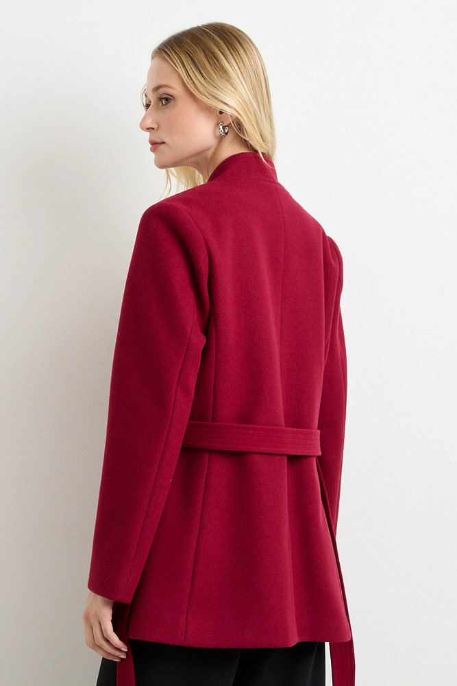 CHAQUETON LISO BURDEOS MUJER ASH - 3