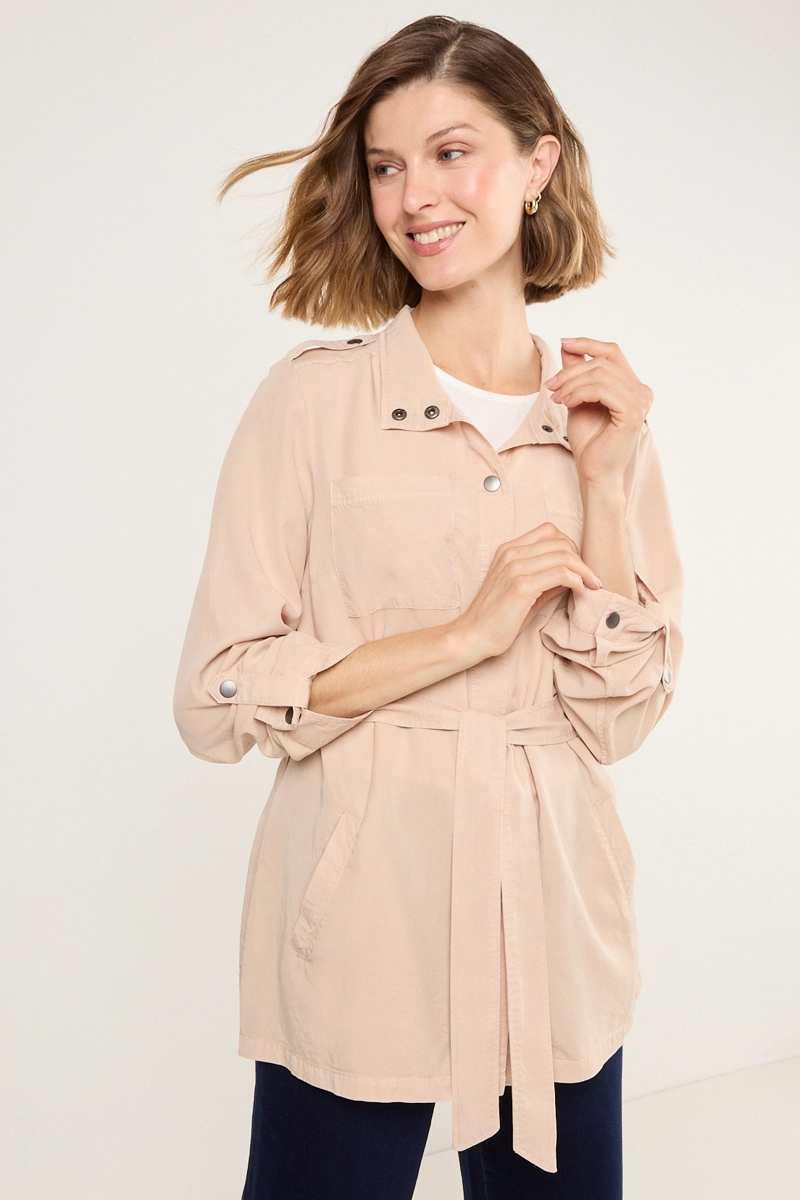 IMPERMEABLE BEIGE MUJER MAGRIFFE - 1