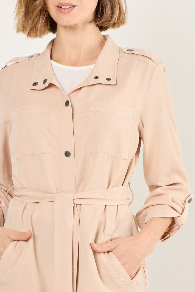 IMPERMEABLE BEIGE MUJER MAGRIFFE - 2
