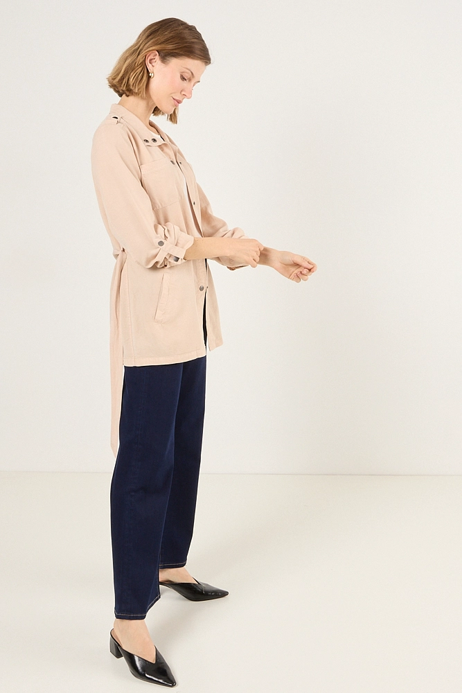 IMPERMEABLE BEIGE MUJER MAGRIFFE - 4