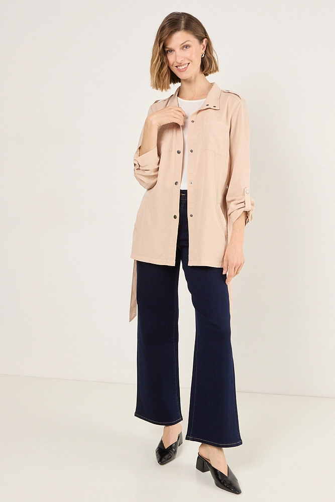 IMPERMEABLE BEIGE MUJER MAGRIFFE - 5