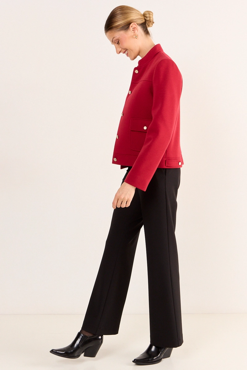 CHAQUETA MUFLON CUELLO MAO ROJO MUJER MAGRIFFE - 5