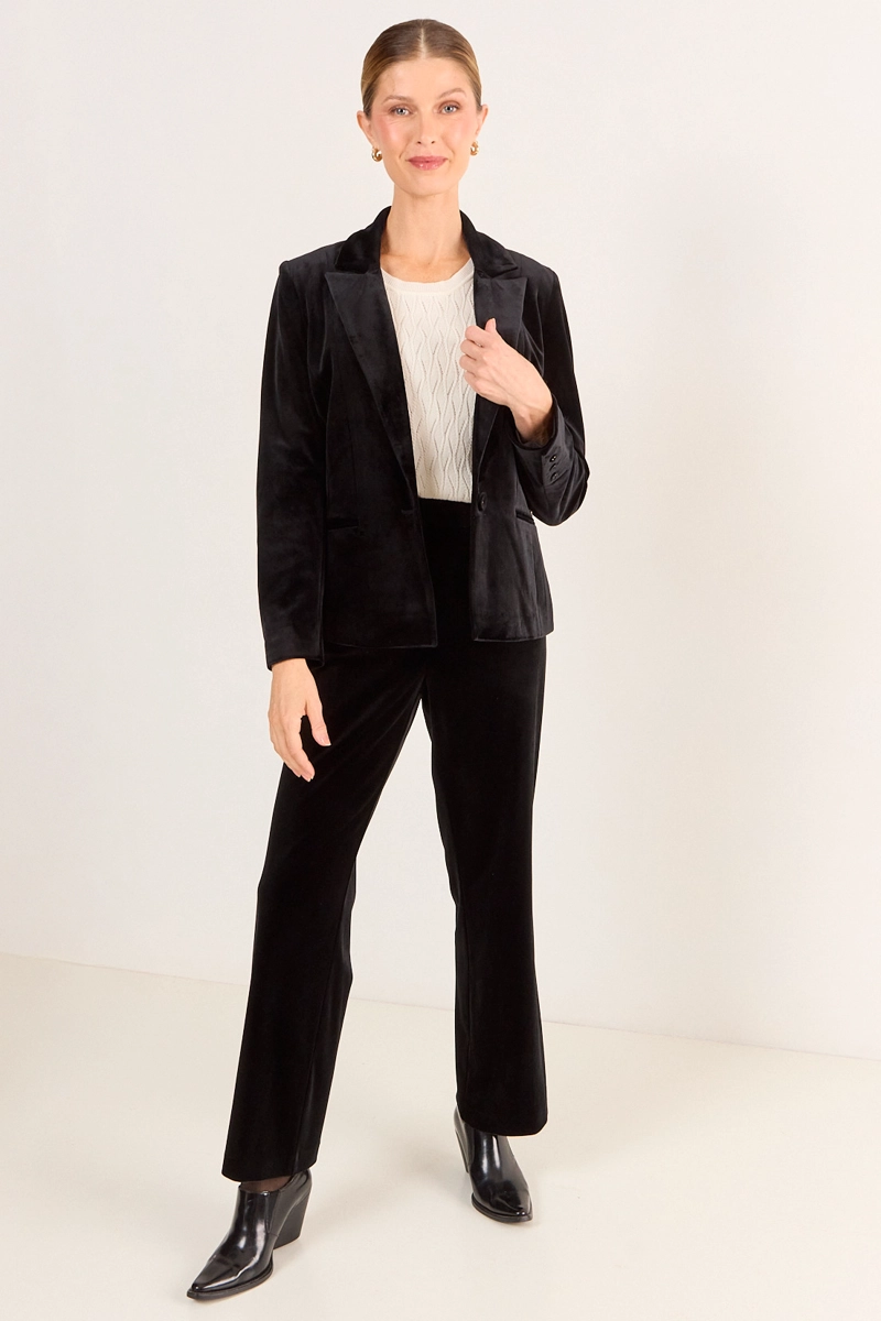 BLAZER LISO NEGRO MUJER MAGRIFFE - 2