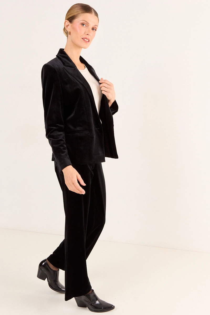 BLAZER LISO NEGRO MUJER MAGRIFFE - 4