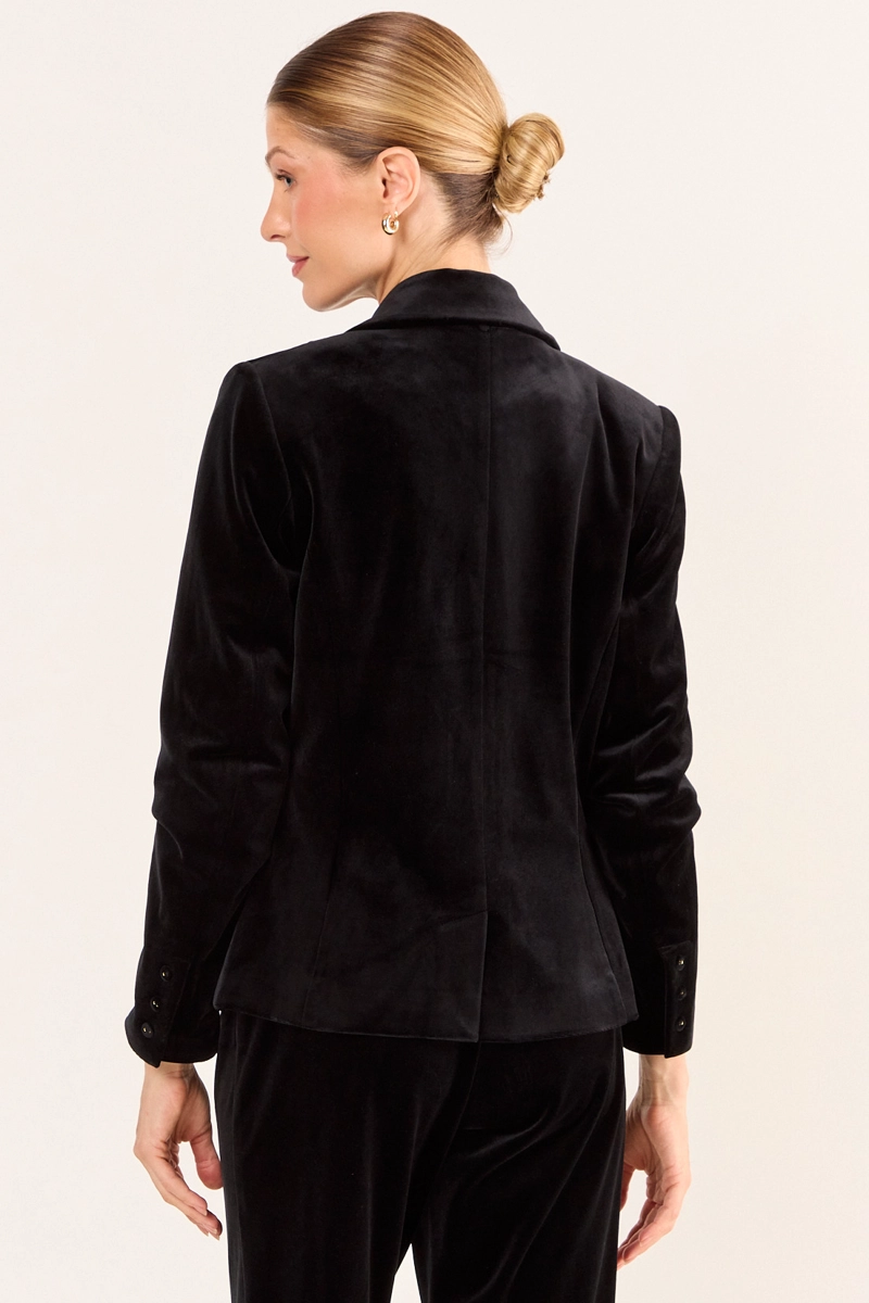 BLAZER LISO NEGRO MUJER MAGRIFFE - 5