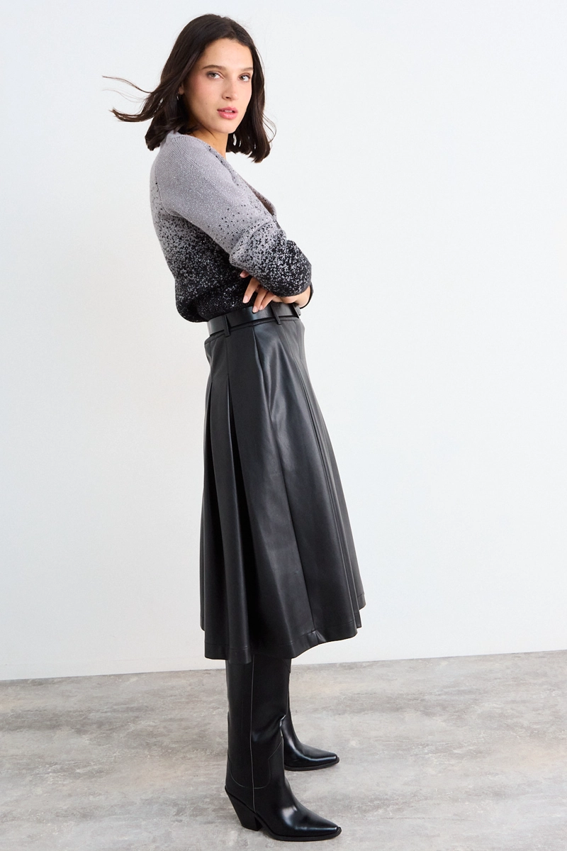 CARDIGAN LUREX DEGRADE NEGRO MUJER IO - 3