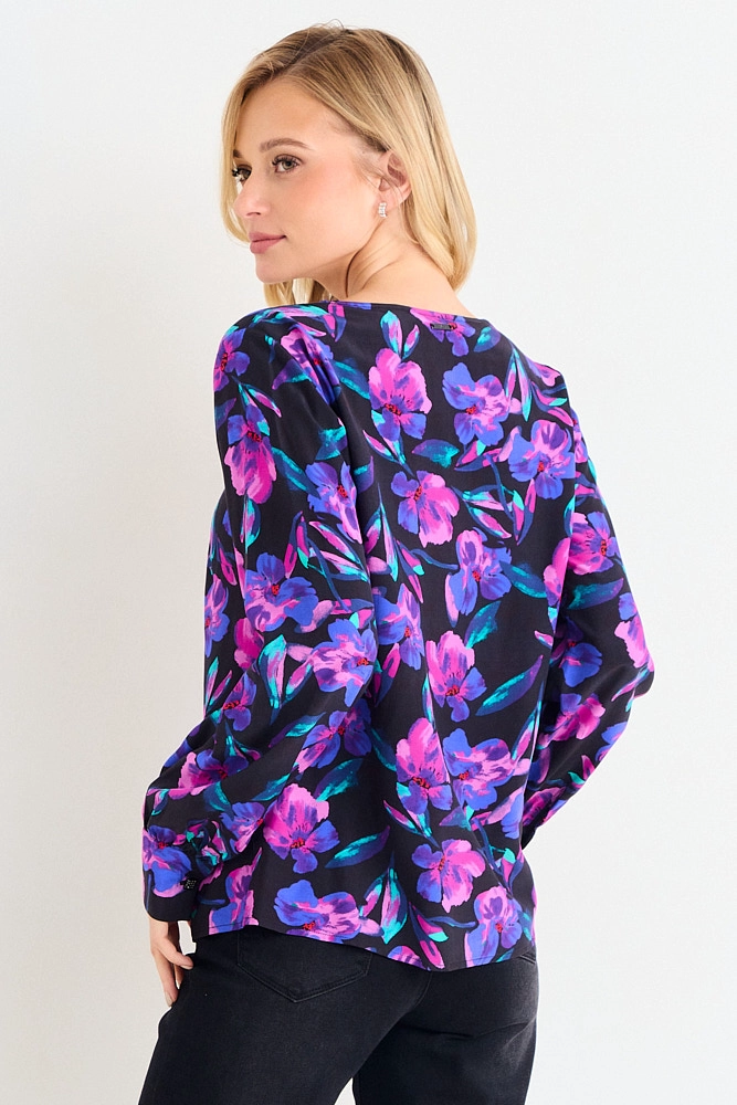BLUSA ESTAMPADA NEGRA MUJER ASH - 3