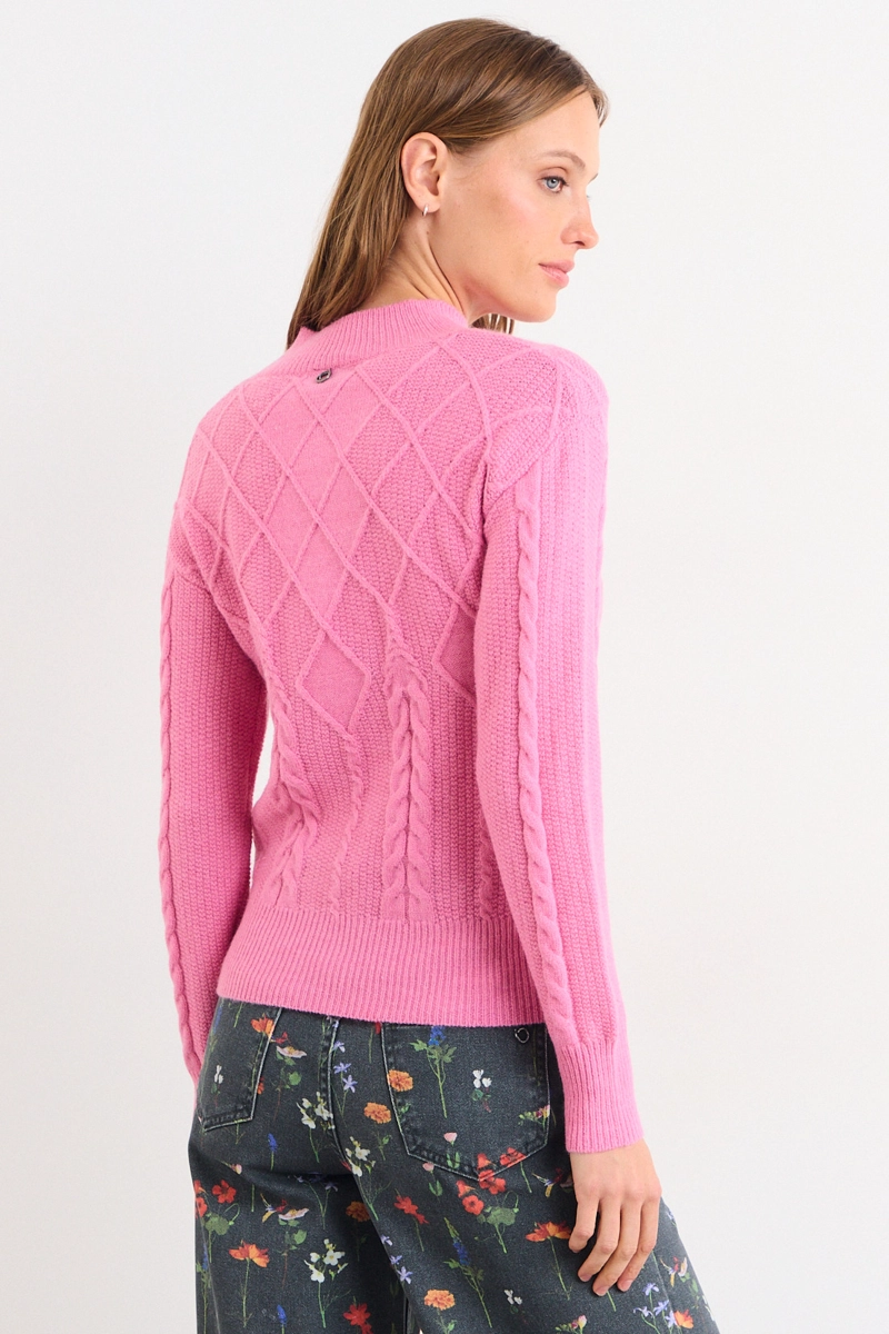 SWEATER LISO ROSA MUJER IO - 3