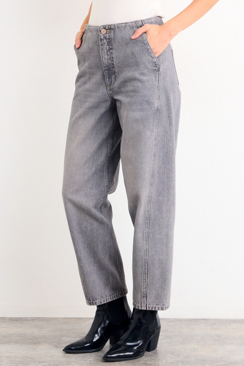 JEANS LISO GRIS MUJER IO - 3