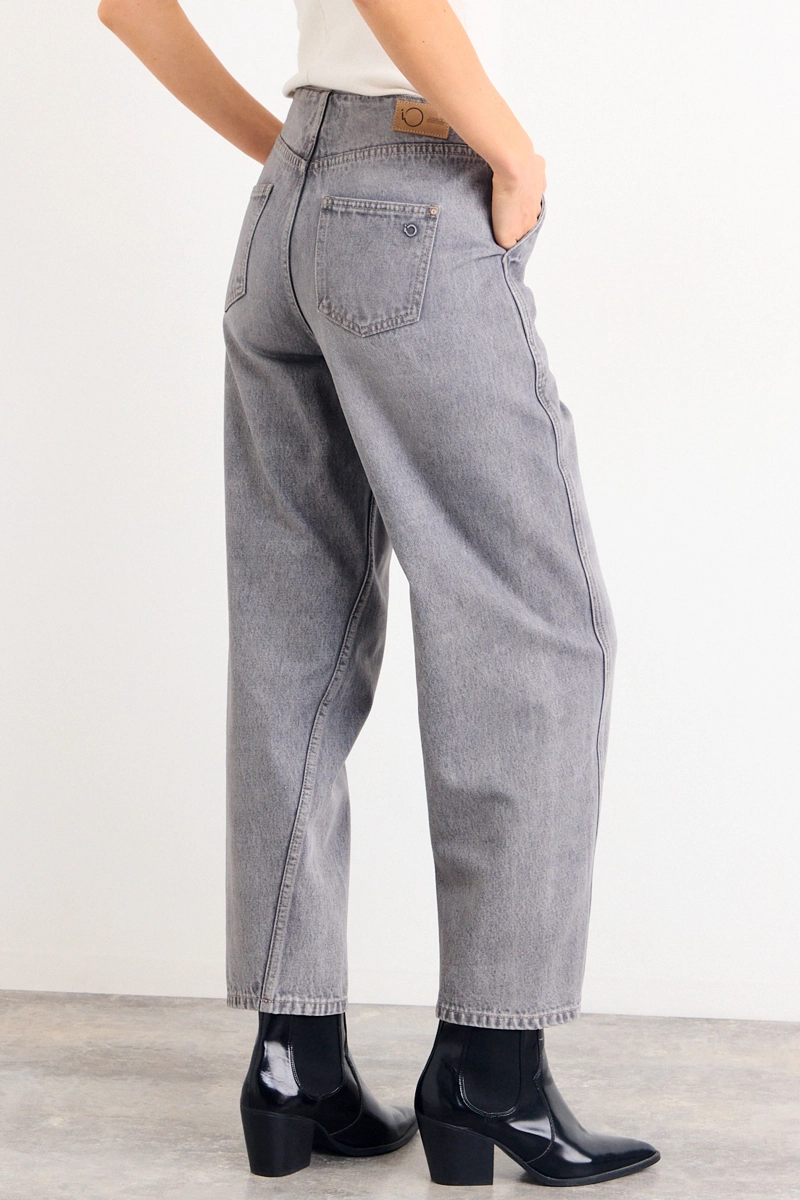 JEANS LISO GRIS MUJER IO - 4