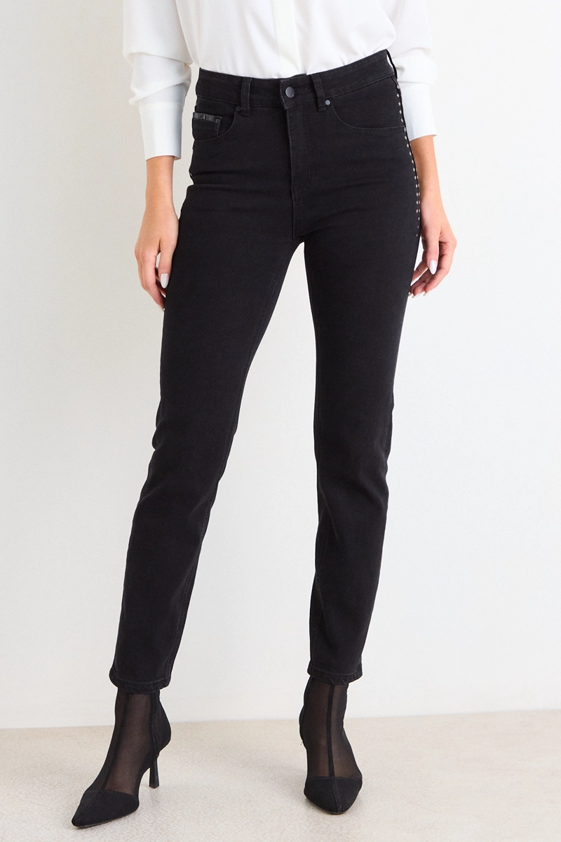 SKINNY JEANS NEGRO MUJER ASH - 3