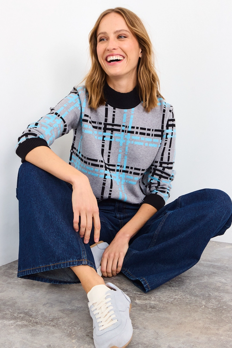 SWEATER FANTASIA GRIS MUJER IO - 1