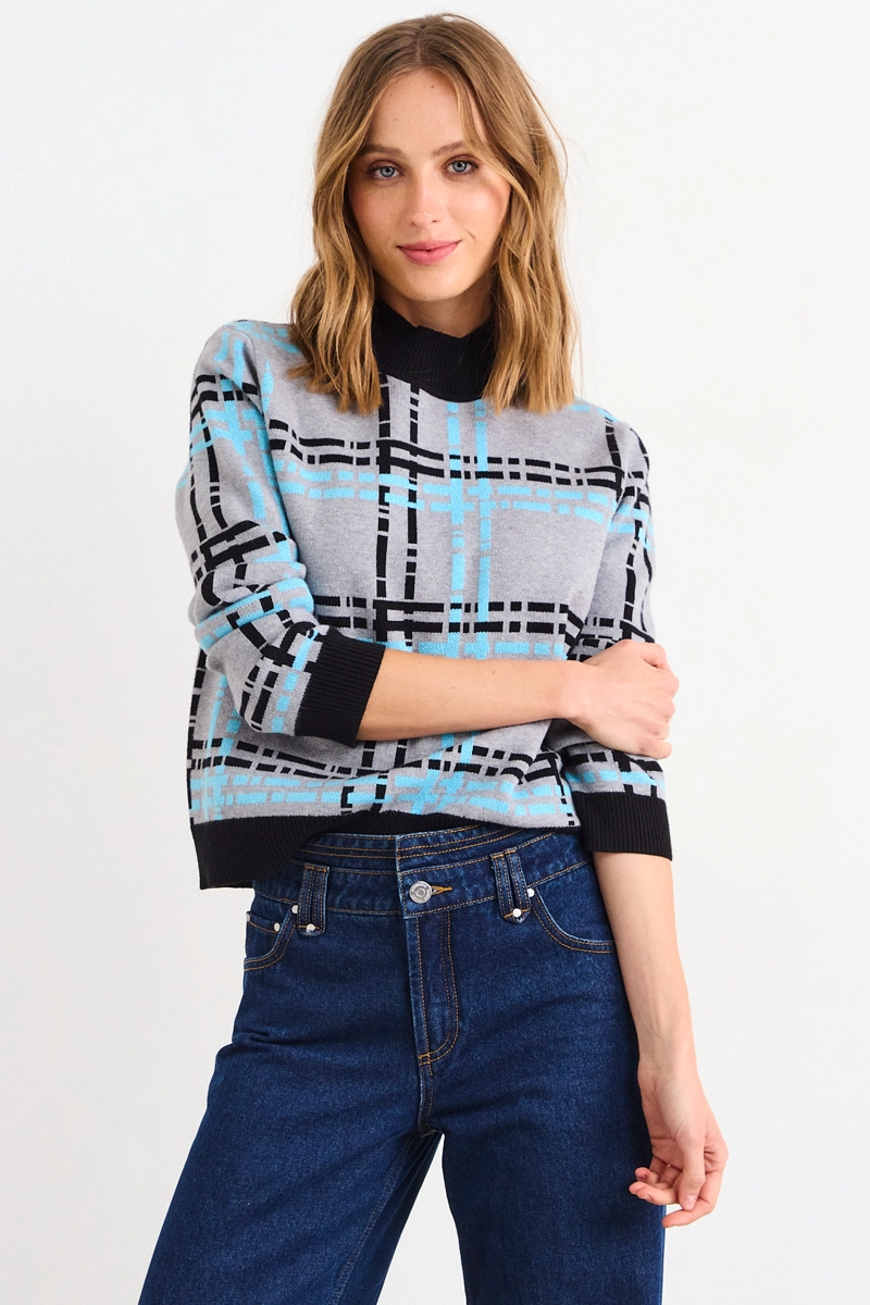 SWEATER FANTASIA GRIS MUJER IO - 2