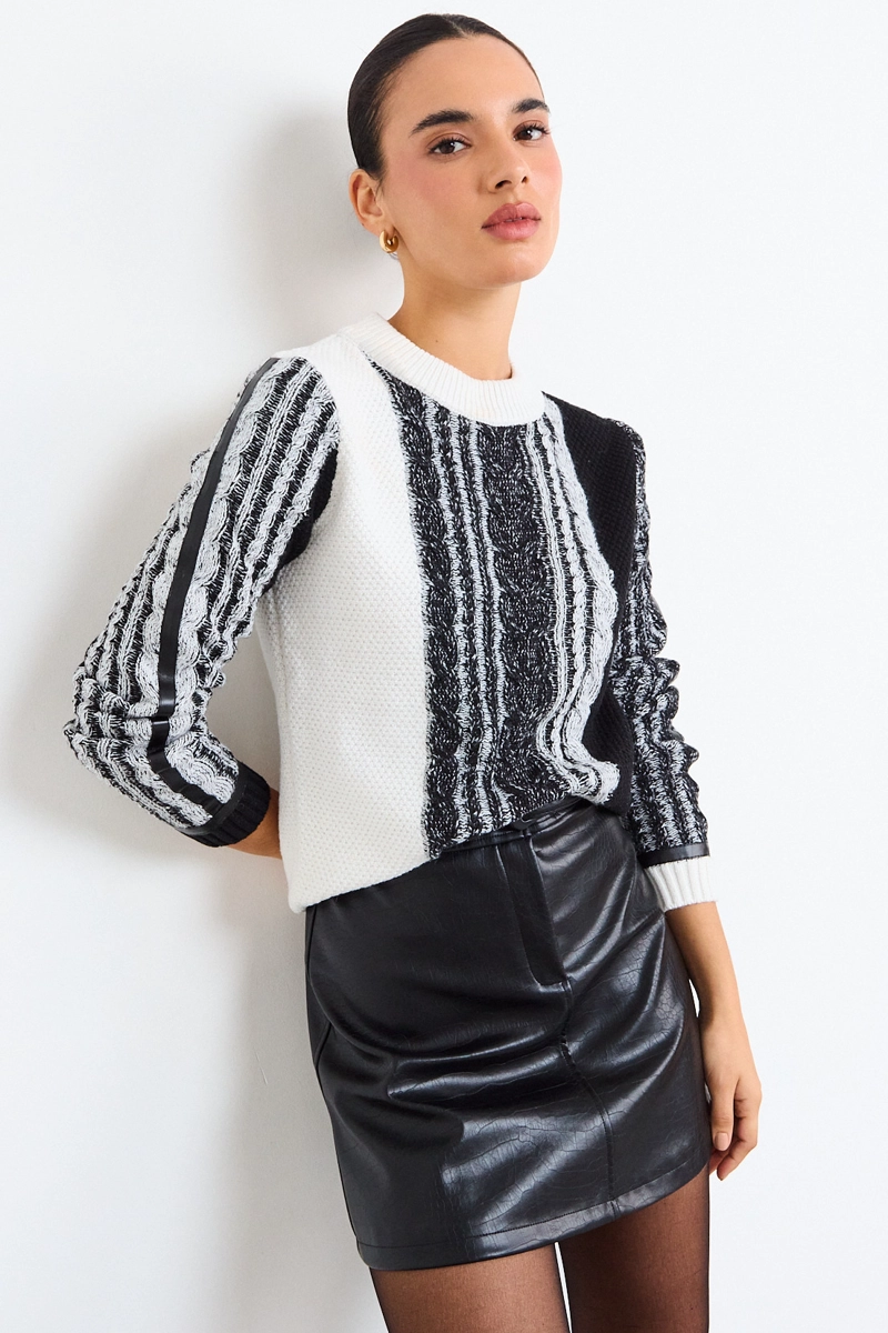SWEATER FANTASIA NEGRO MUJER IO - 1