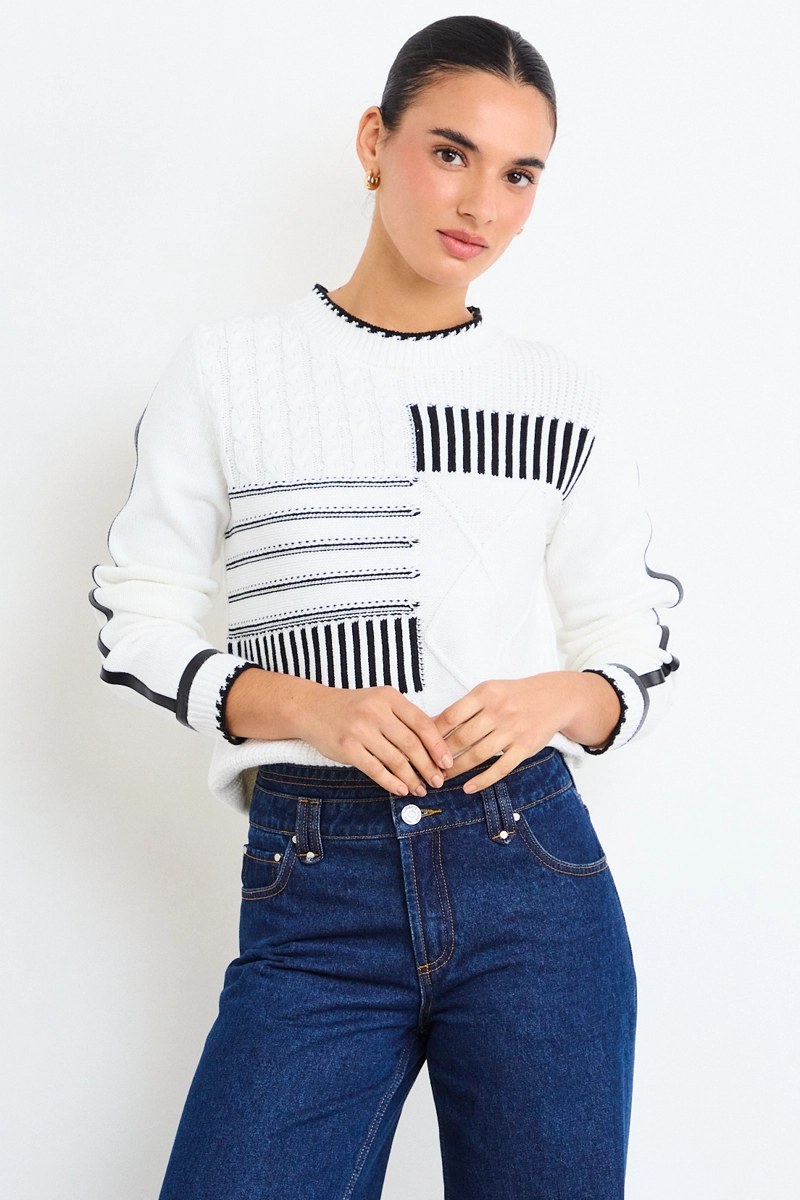 SWEATER FANTASIA CRUDO MUJER IO - 2