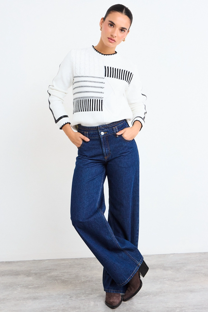 SWEATER FANTASIA CRUDO MUJER IO - 4