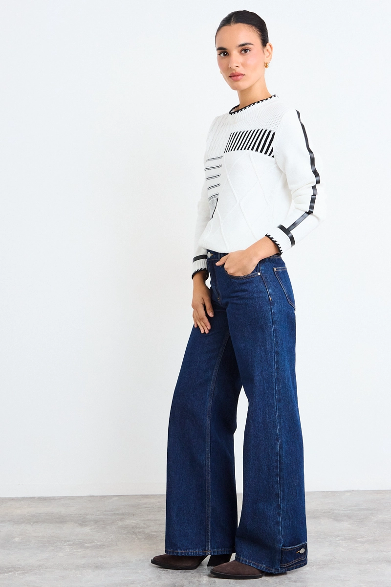 SWEATER FANTASIA CRUDO MUJER IO - 5