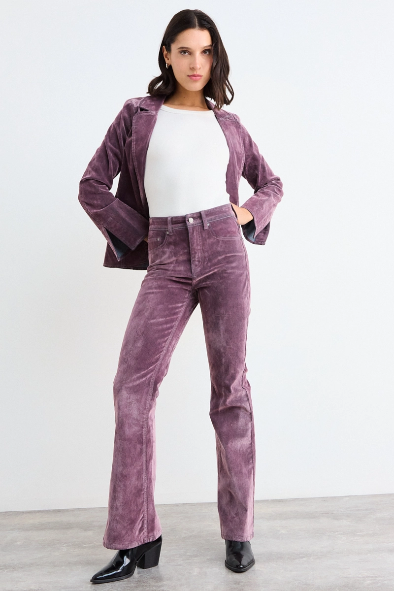 JEANS LISO MORADO MUJER IO - 1