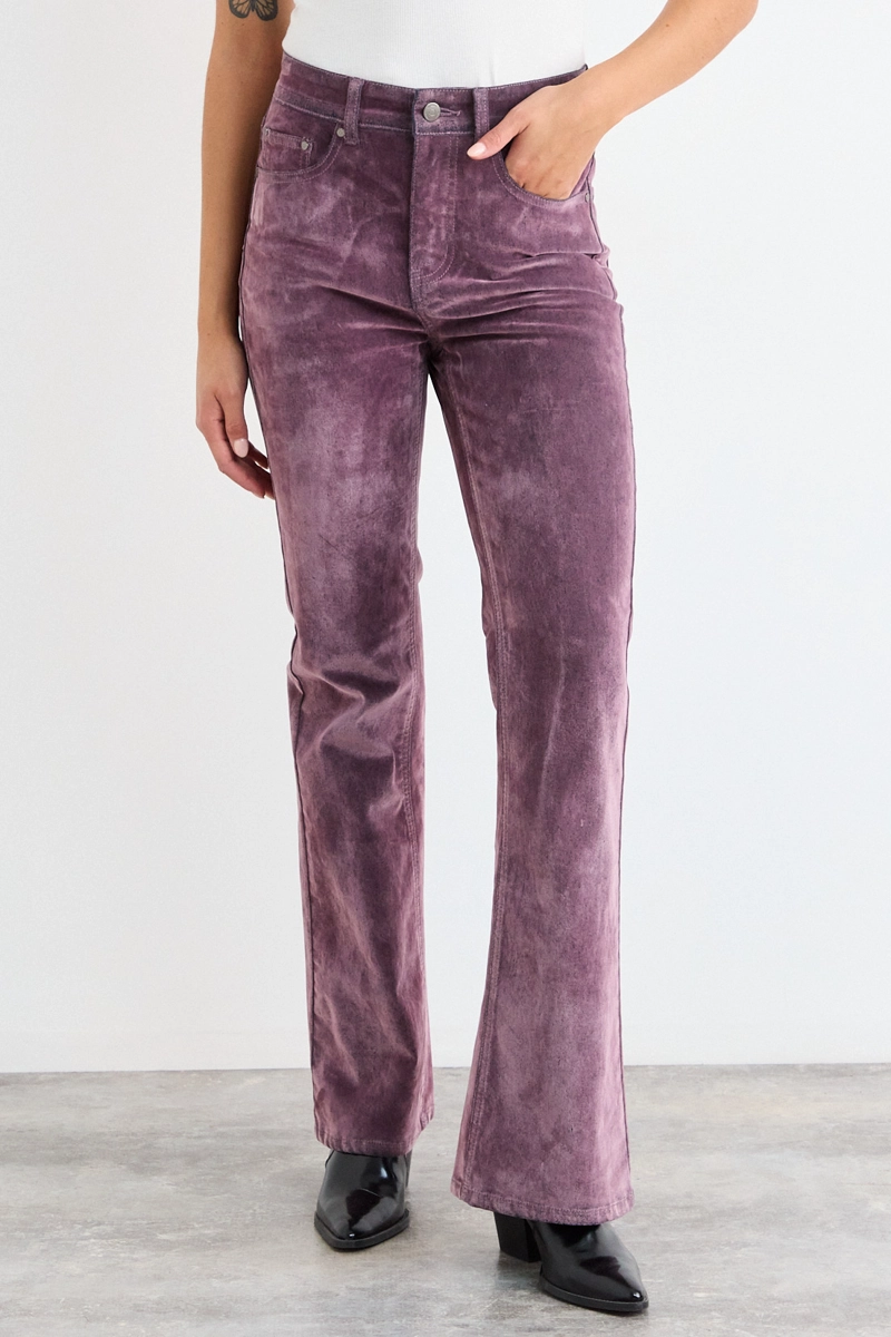 JEANS LISO MORADO MUJER IO - 2