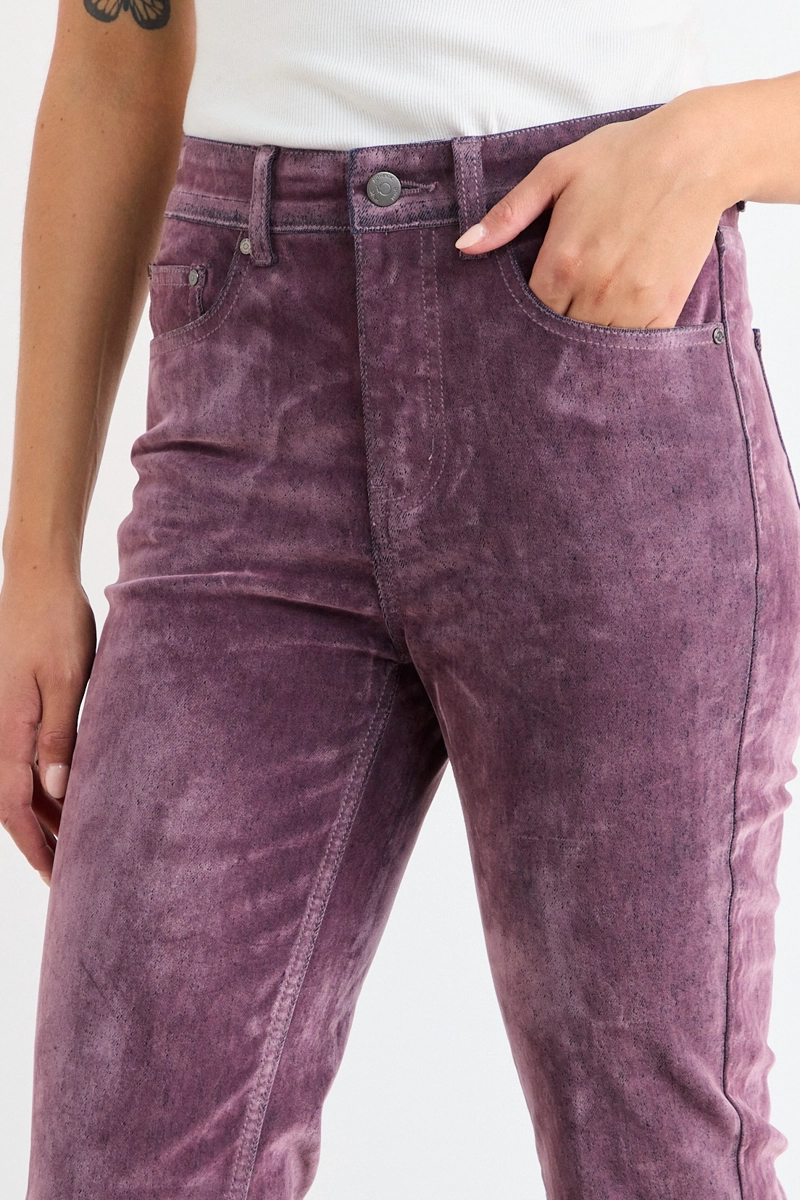 JEANS LISO MORADO MUJER IO - 3