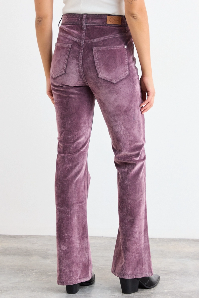 JEANS LISO MORADO MUJER IO - 4