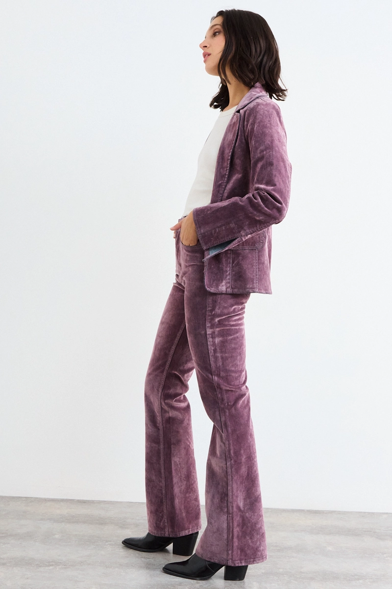 JEANS LISO MORADO MUJER IO - 5