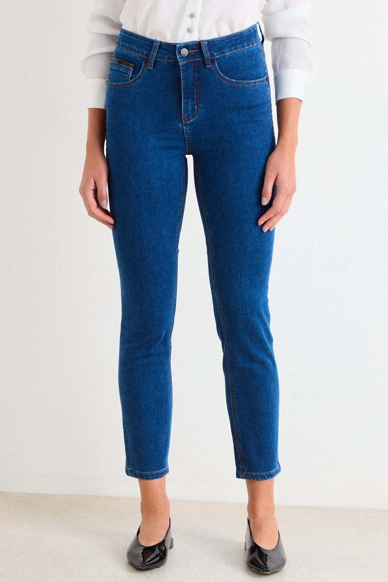 SKINNY JEANS AZUL MARINO MUJER ASH - 3