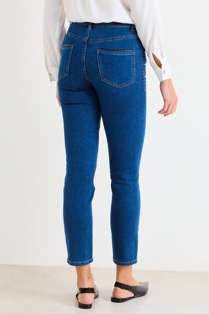SKINNY JEANS AZUL MARINO MUJER ASH - 4