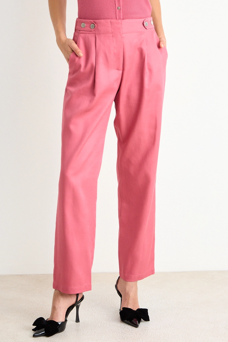 PANTALON MODA LISO ROSADO MUJER ASH - 2