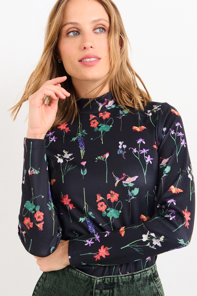 POLERA FANTASIA NEGRO MUJER IO - 1