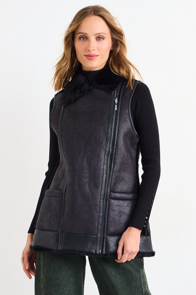 CHAQUETA LISA NEGRO MUJER IO - 1