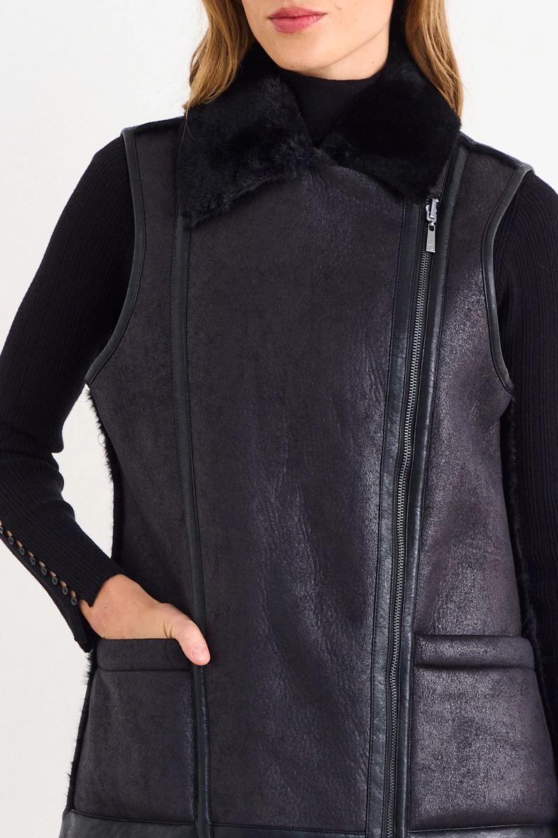 CHAQUETA LISA NEGRO MUJER IO - 2