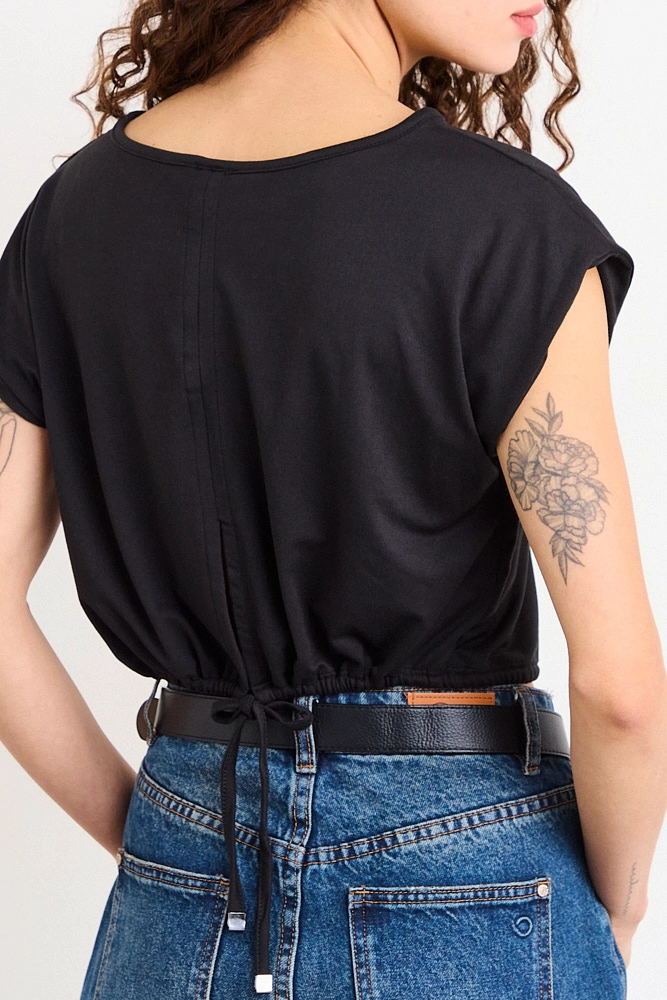 POLERA LISA NEGRO MUJER IO - 3