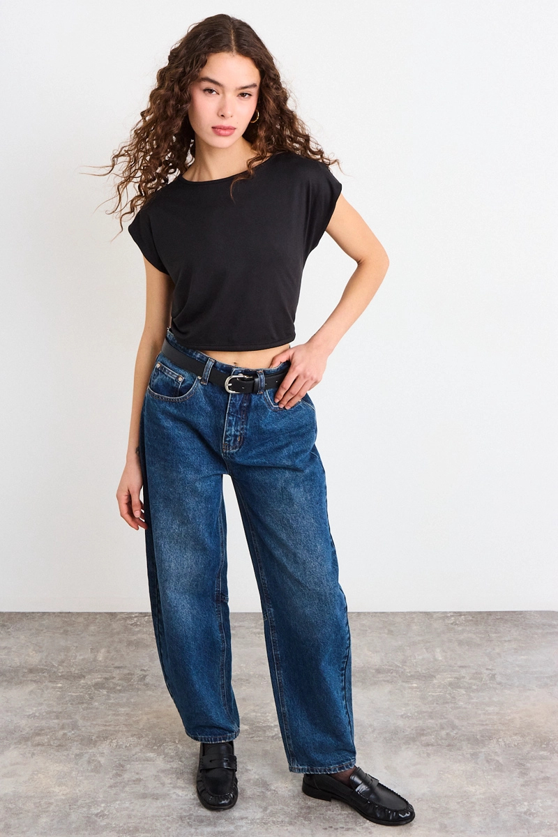 POLERA LISA NEGRO MUJER IO - 4