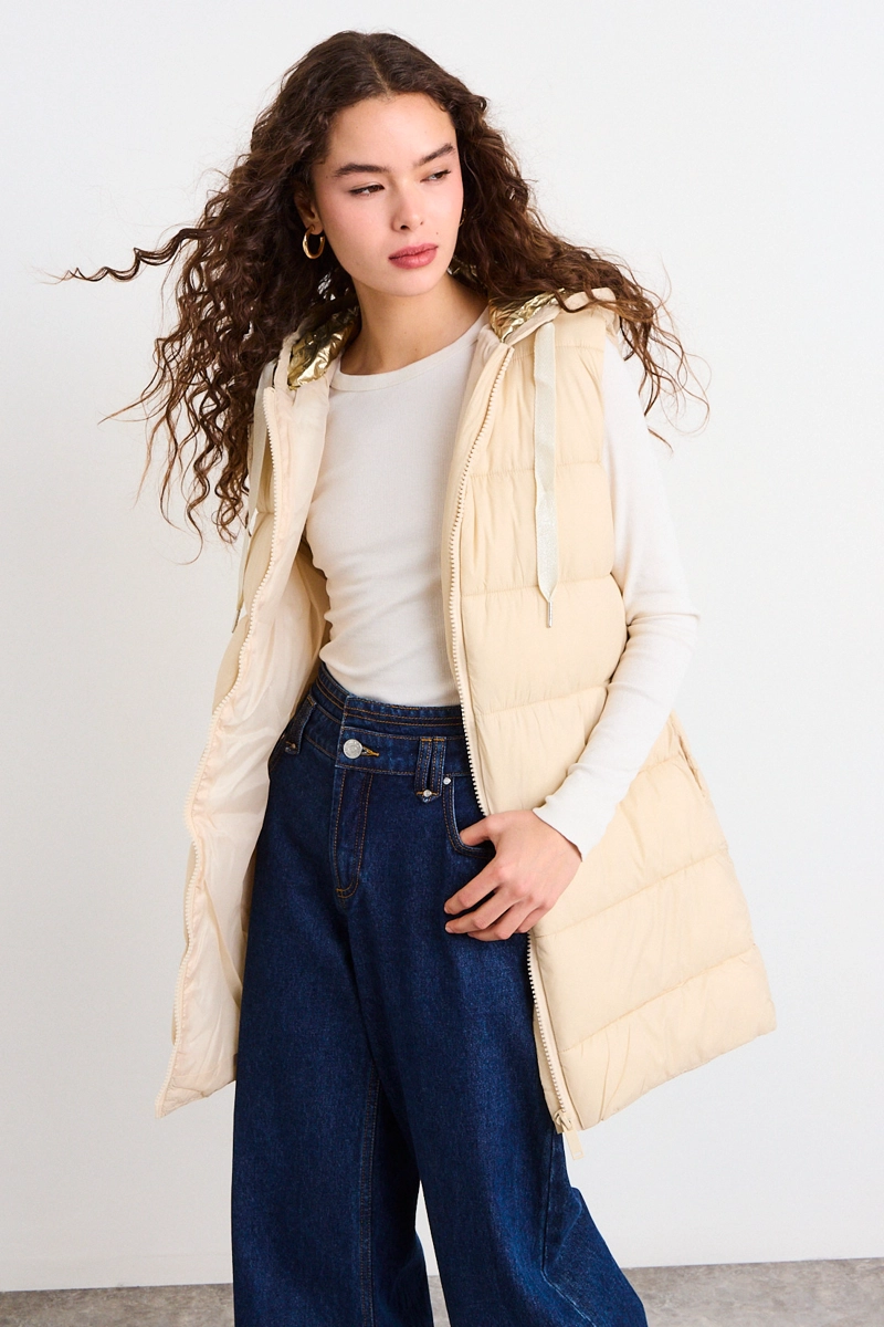 PARKA LISA BEIGE MUJER IO - 2