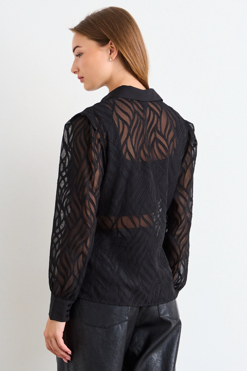 BLUSA LISA NEGRO MUJER IO - 3