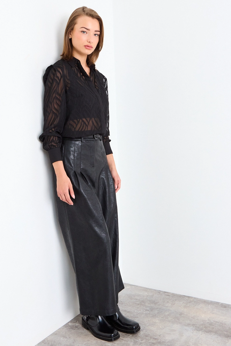 BLUSA LISA NEGRO MUJER IO - 4