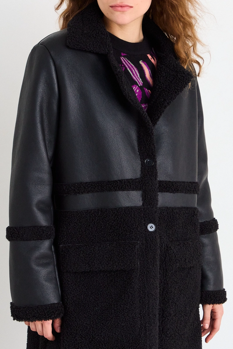CHAQUETA LISA NEGRO MUJER IO - 2