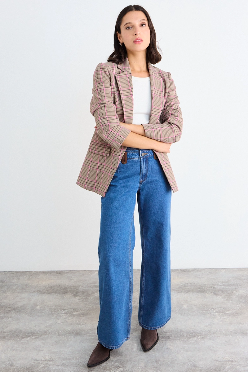 BLAZER FANTASIA ROSA MUJER IO - 4
