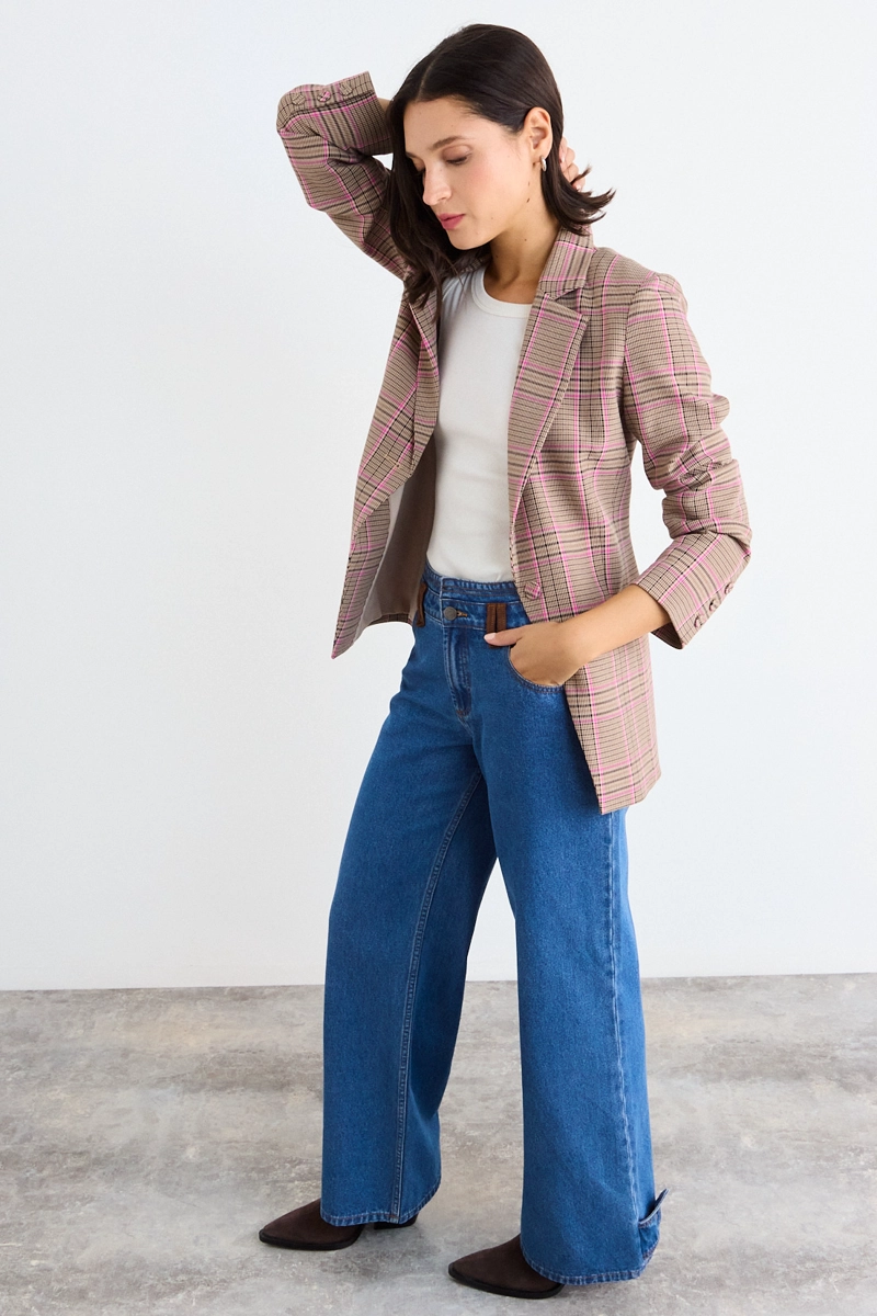 BLAZER FANTASIA ROSA MUJER IO - 5
