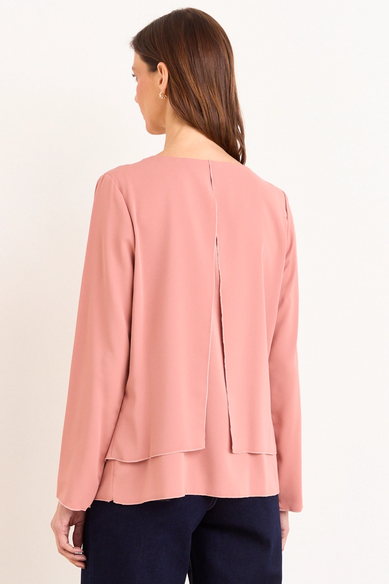 BLUSA LISA ROSADO MUJER MAGRIFFE - 3