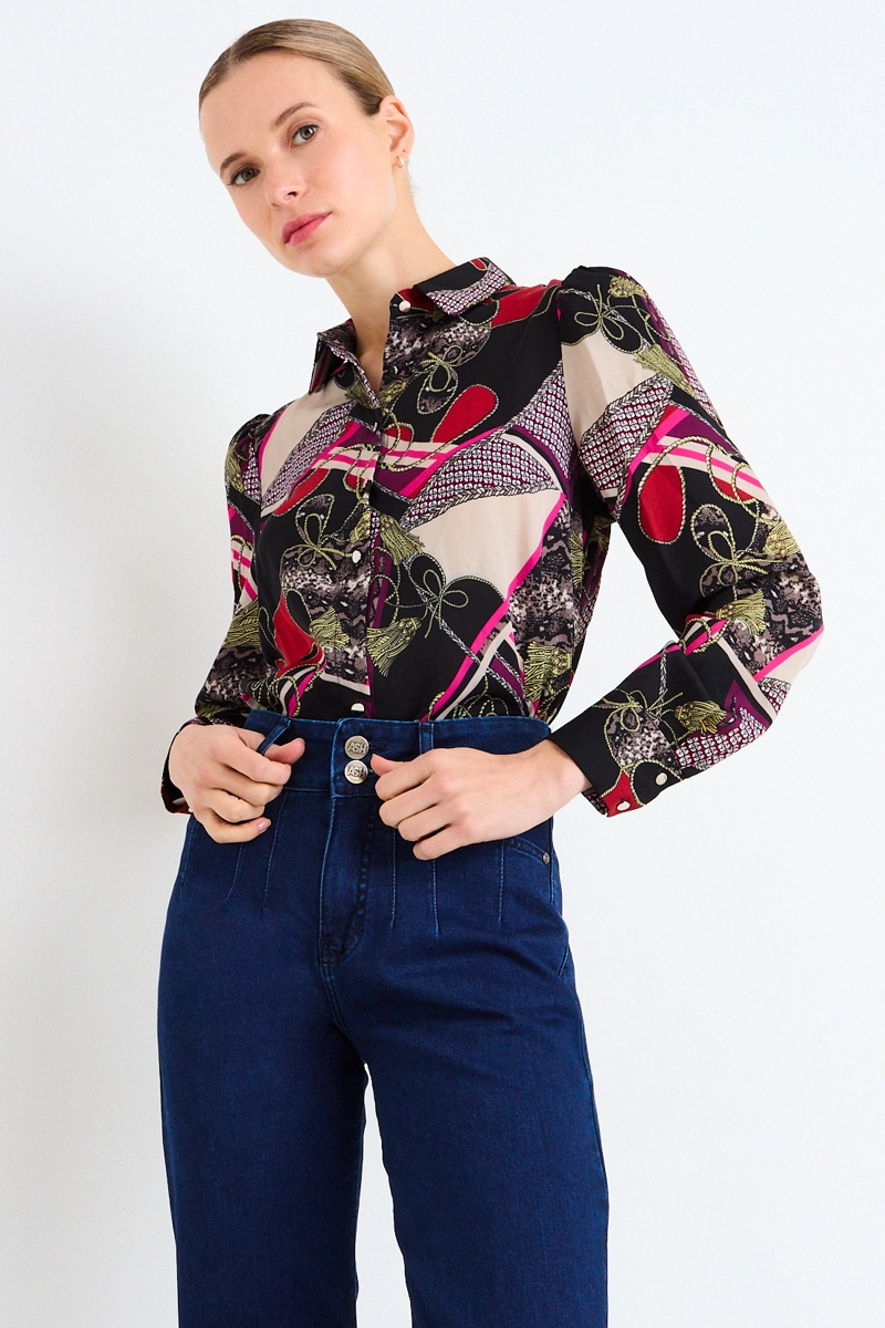 BLUSA FANTASIA NEGRO MUJER ASH - 1