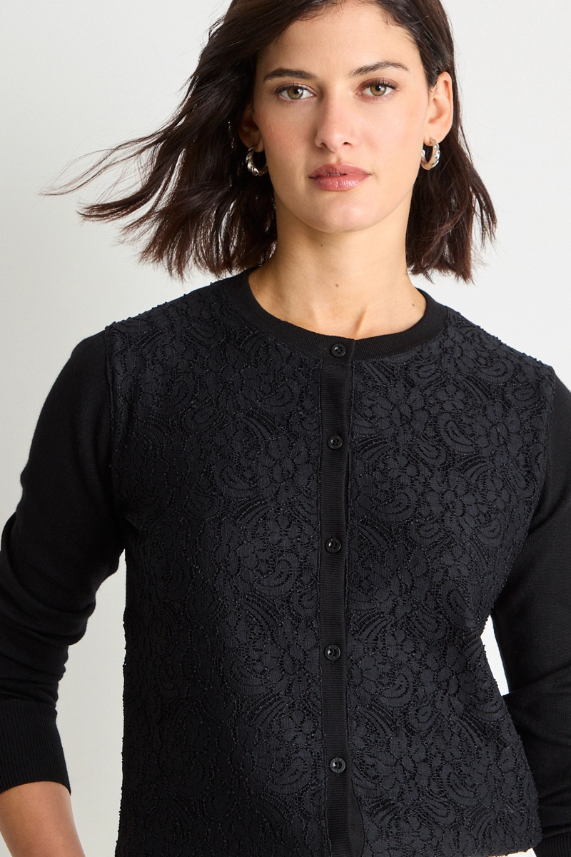 CHALECO LISO NEGRO MUJER ASH - 1