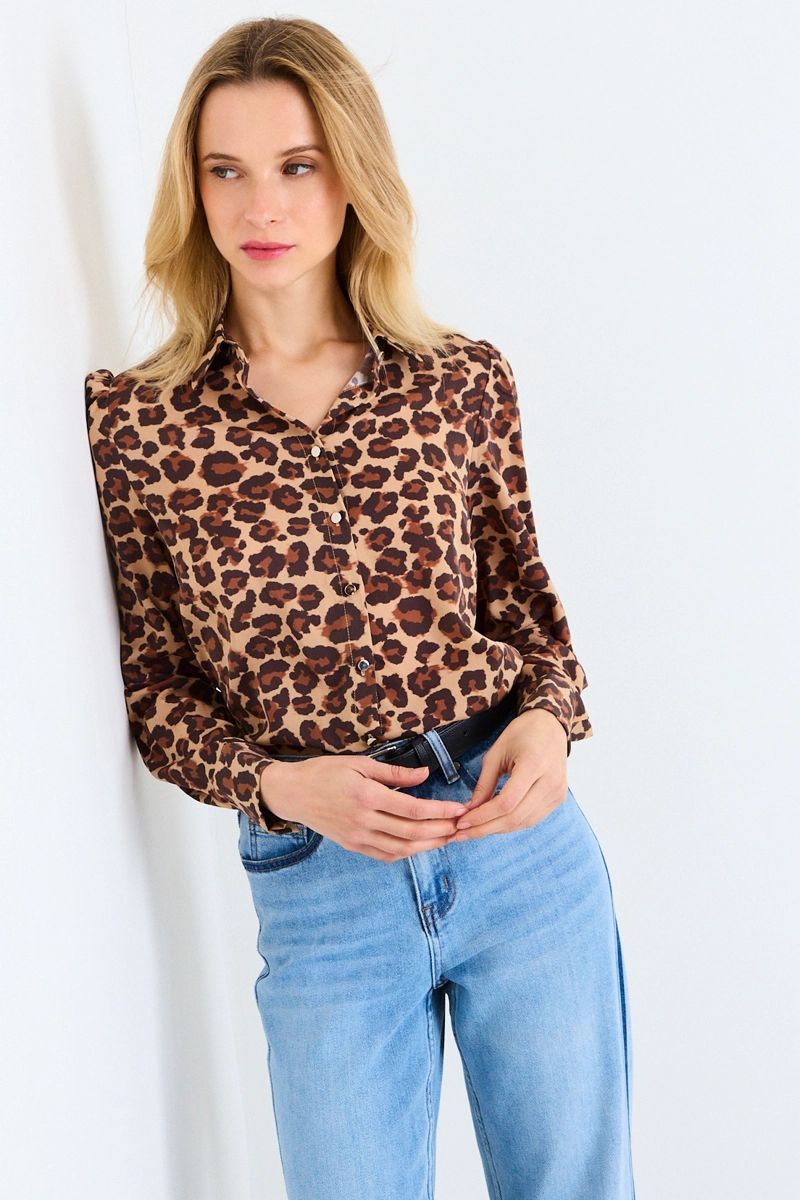 BLUSA FANTASIA CAFE  MUJER ASH - 1