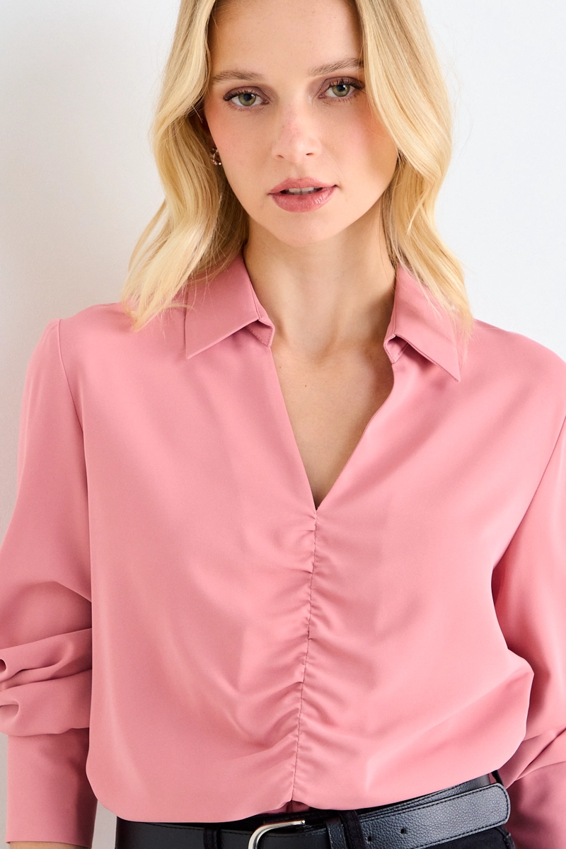 BLUSA SEMIFORMAL ROSADO MUJER ASH - 1