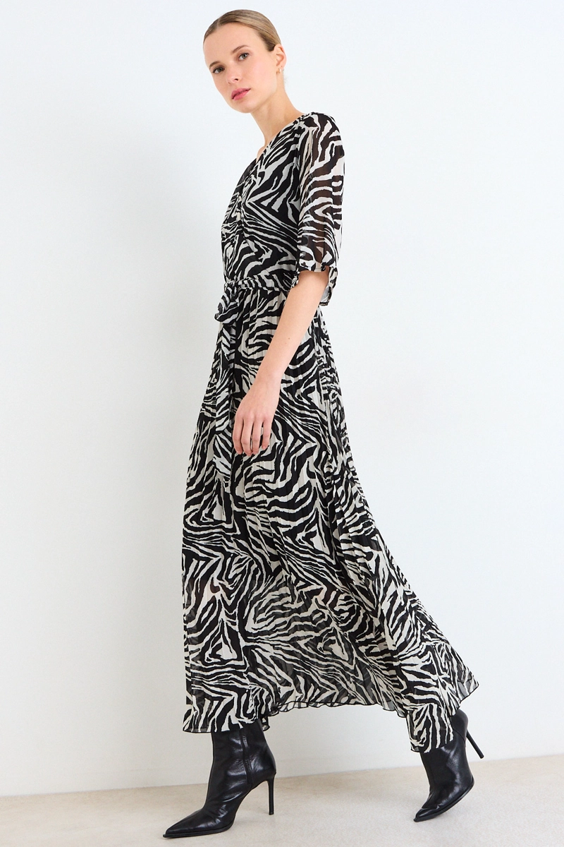 VESTIDO FANTASIA LARGO NEGRO MUJER ASH - 5