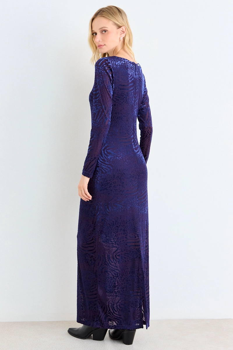 VESTIDO MODA AZUL MUJER ASH - 3