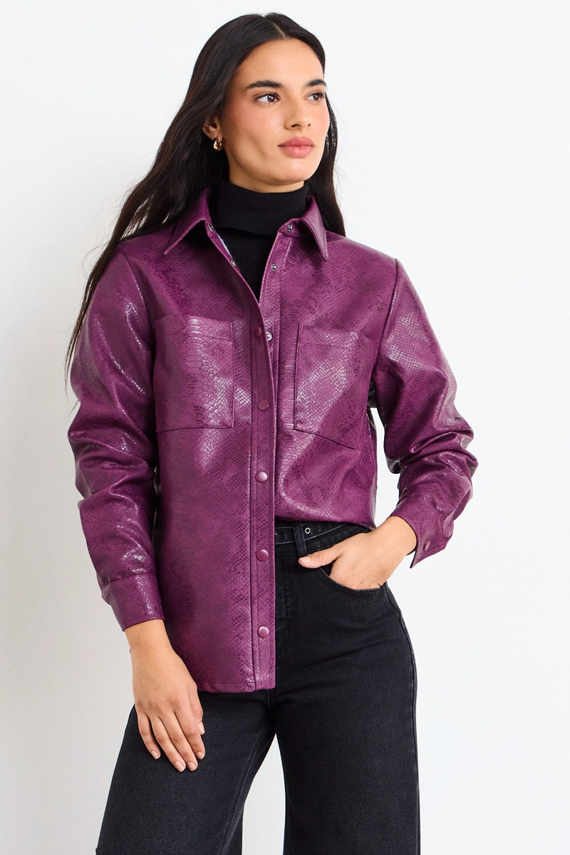 BLUSA LISA MORADA MUJER IO - 1