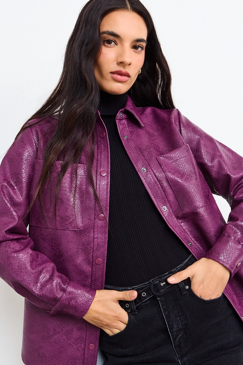 BLUSA LISA MORADA MUJER IO - 2