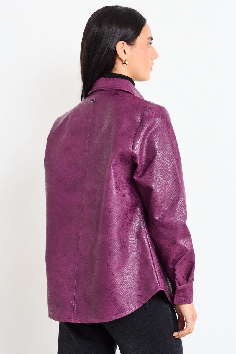 BLUSA LISA MORADA MUJER IO - 3